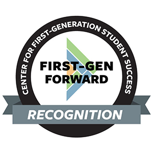 Image of the Center for First-Generation Student Success First-Gen Forward award logo.