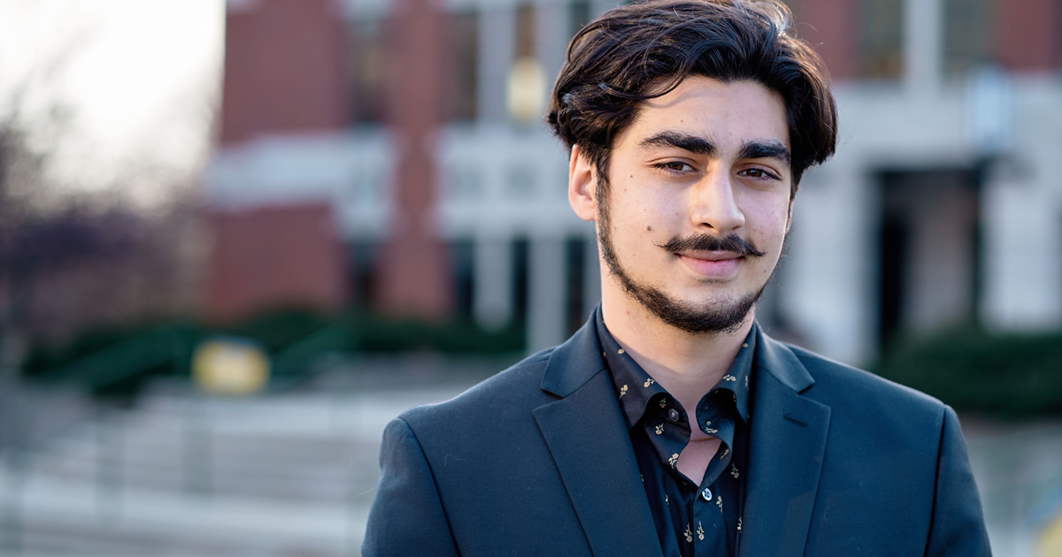 Image of Adam Al-Asad, a graduating senior at La Salle University