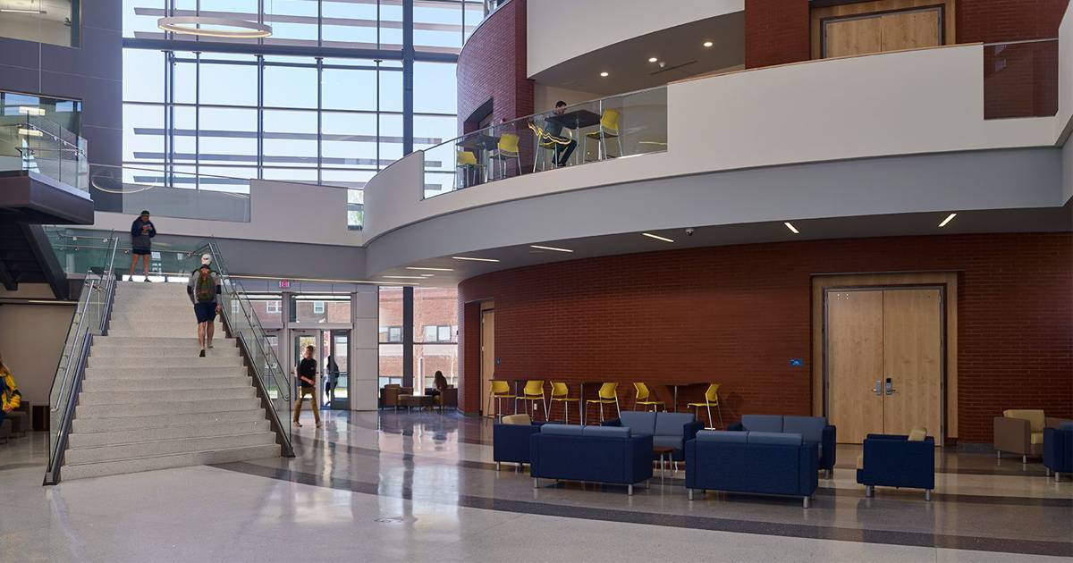 Interior shot of La Salle University's School of Business