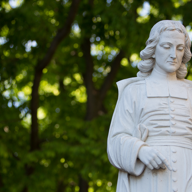 St. John Baptist de La Salle statue