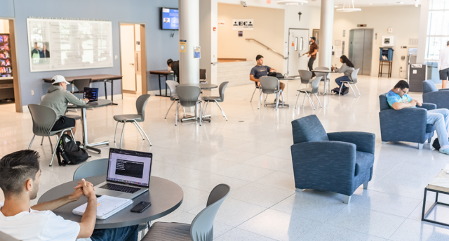 Holroyd Hall atrium interior