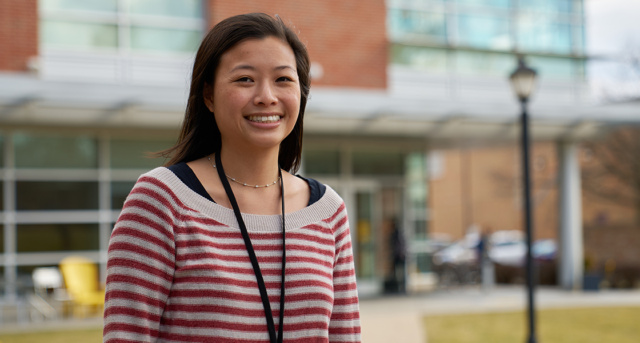 Florence Ling, Ph.D., Department of Chemistry and Biochemistry assistant professor of environmental science