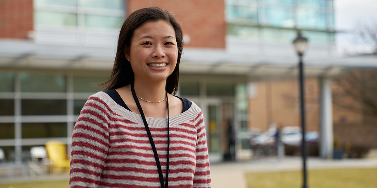 Florence Ling, Ph.D., Department of Chemistry and Biochemistry assistant professor of environmental science