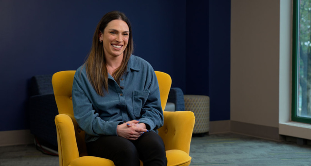 Bridget Crespo, '25, a graduate of La Salle's Professional Clinical Counseling M.A. program