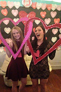 Beck Gilbert, '16, and Abby Zweigle, '16, during their time at La Salle.