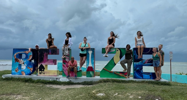 Public health and communication sciences and disorders students and faculty in Belize