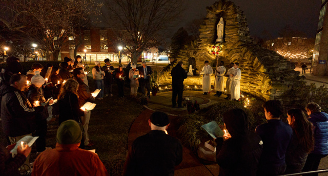 The Solemnity of the Immaculate Conception of the Virgin Mary at La Salle University.