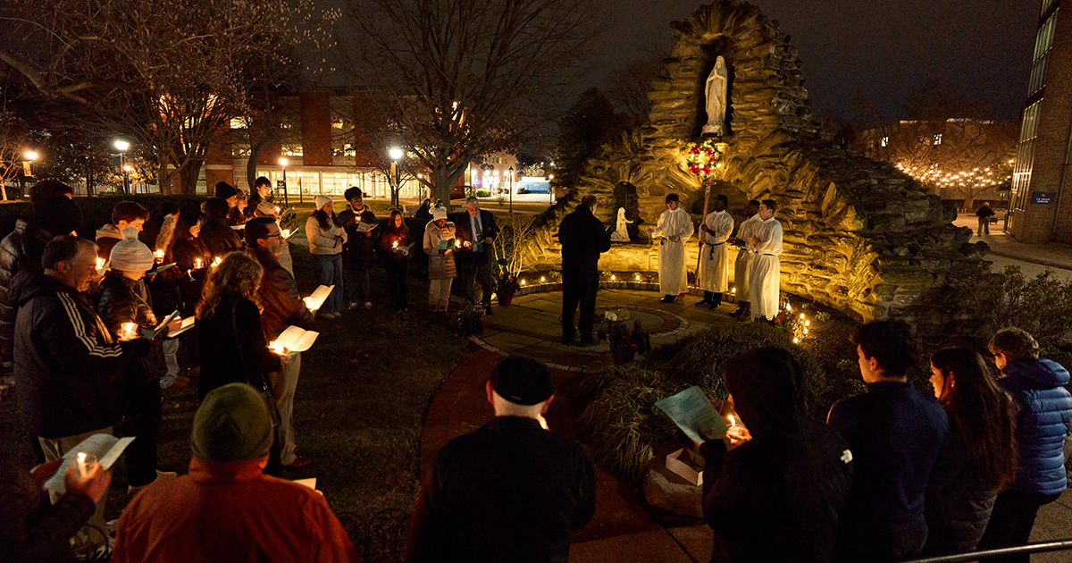 The Solemnity of the Immaculate Conception of the Virgin Mary at La Salle University.