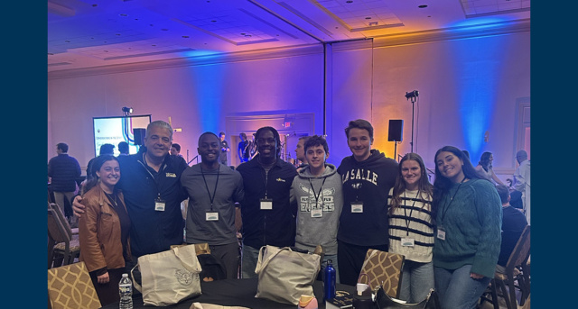 La Salle University students and faculty at The Well: Young Adult Conference hosted by The Office for Ministry with Young Adults (OMYA).