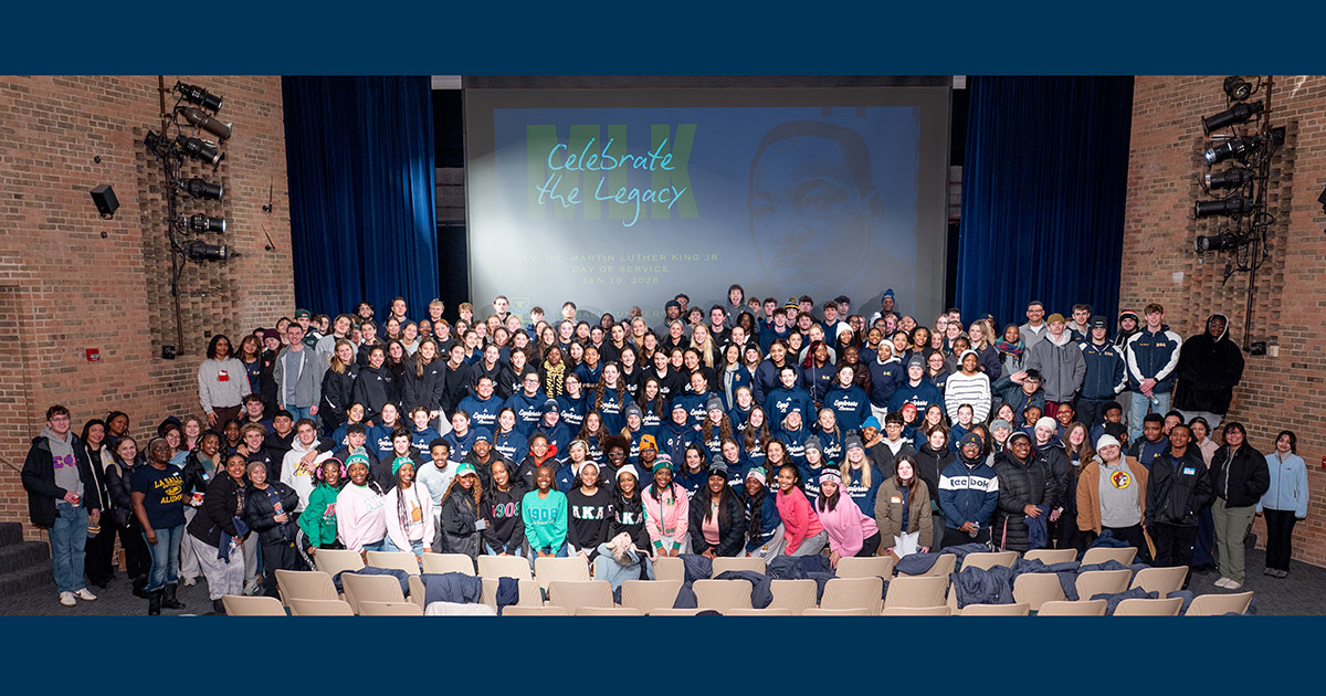 Explorers volunteering for MLK Day of Service.