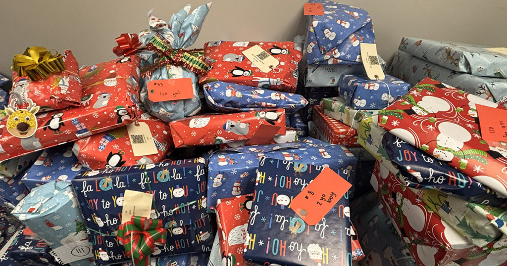 Gifts donated during the 2025 La Salle Toy Drive.