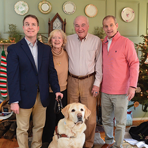 Bill and Kay Leahy with their sons Patrick (left) and Bill.
