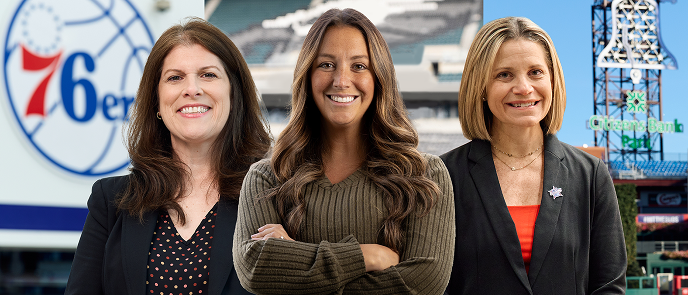 Tina Szwak, ’01, Andrea Sorli, ’11, and Shannon Snellman, ’05