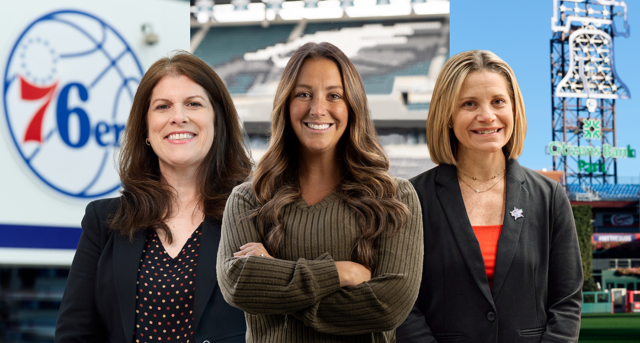 Tina Szwak, ’01, Andrea Sorli, ’11, and Shannon Snellman, ’05