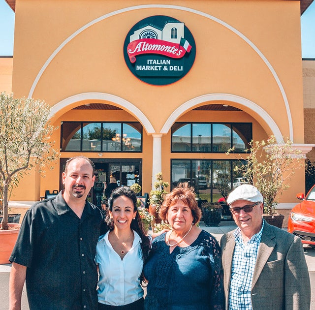 Nappi with her family at Altomonte's Italian Market.
