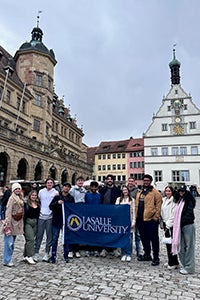 La Salle University students on a study abroad trip to France and Germany.