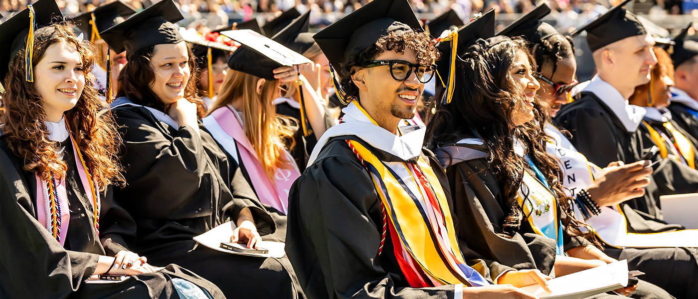 Image of students at Commencement