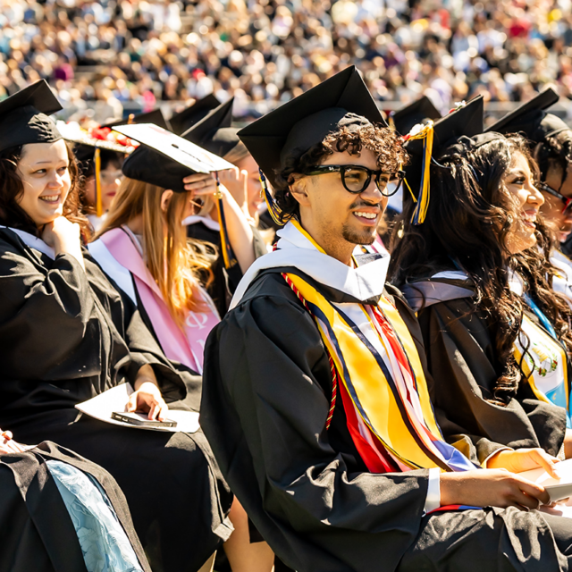 Image of students at Commencement