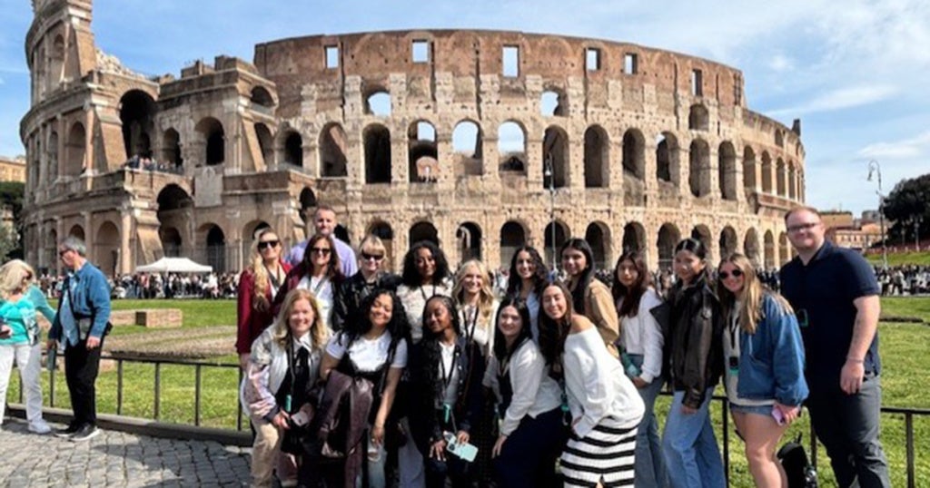 La Salle University students on a study abroad trip to Rome, Italy.