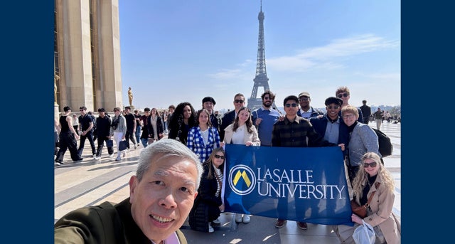 La Salle University students on a study abroad trip to France and Germany.