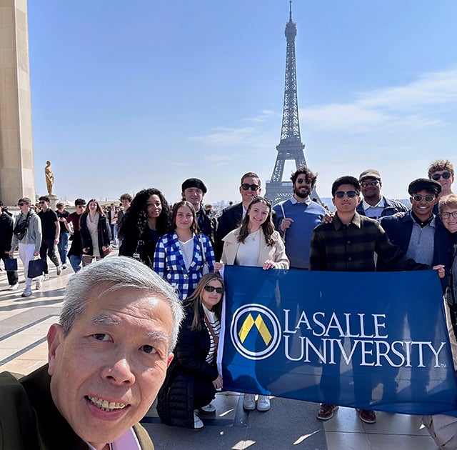 La Salle University students on a study abroad trip to France and Germany.