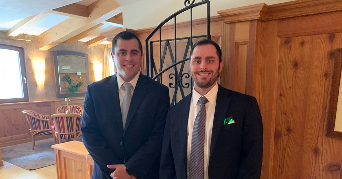 Joe Ruane, '21, MBA '26 (left) and Tim Ruane, '21, MBA '26 (right)