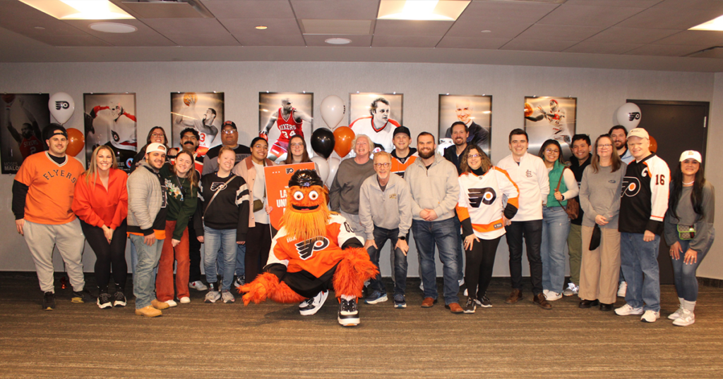 Alumni at the Flyers