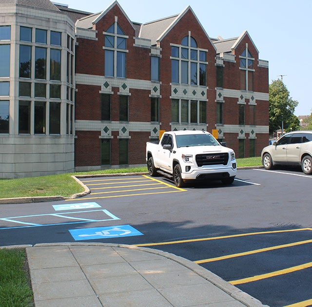 Parking Lots E and H have been resurfaced and repainted.