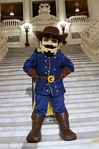 The Explorer at AICUP's Mascot Day.